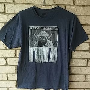Star Wars Yoda~ Free Words of Wisdom T shirt XL